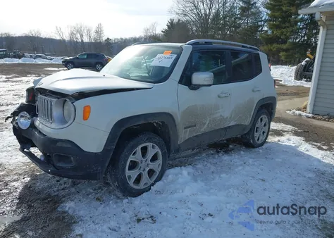 2016 Jeep Renegade Limited z USA, uszkodzony, nr VIN ZACCJBDT7GPD29468